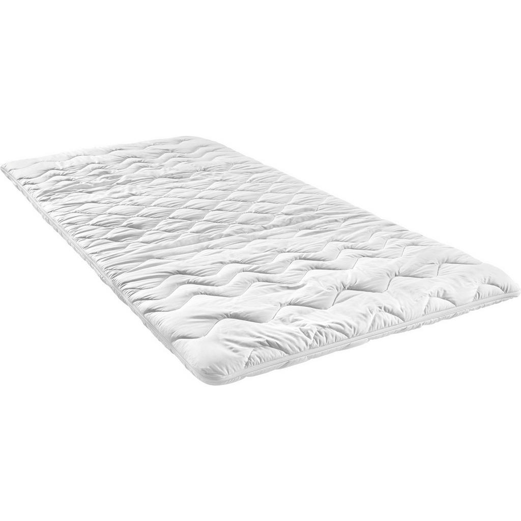 Thumbnail - Sleeptex Topper, Weiß, Textil, H1 + H2, 180x200 cm, Oeko-Tex® Standard 100, Bezug abnehmbar/waschbar, für Hausstauballer...