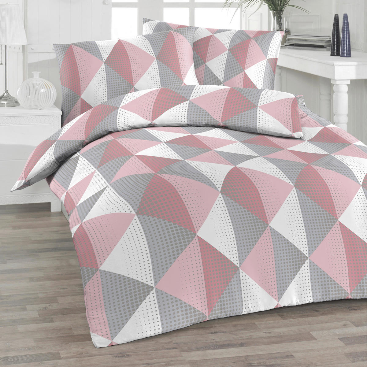 BETTWÄSCHE Renforcé 100/135 cm  - Hellgrau, Design, Textil (100/135cm) - Florella