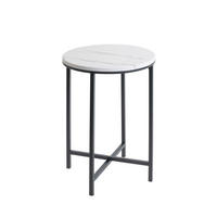 BEISTELLTISCH in Metall, Holzwerkstoff 39/39/53 cm  - Anthrazit/Weiß, Trend, Holzwerkstoff/Metall (39/39/53cm)