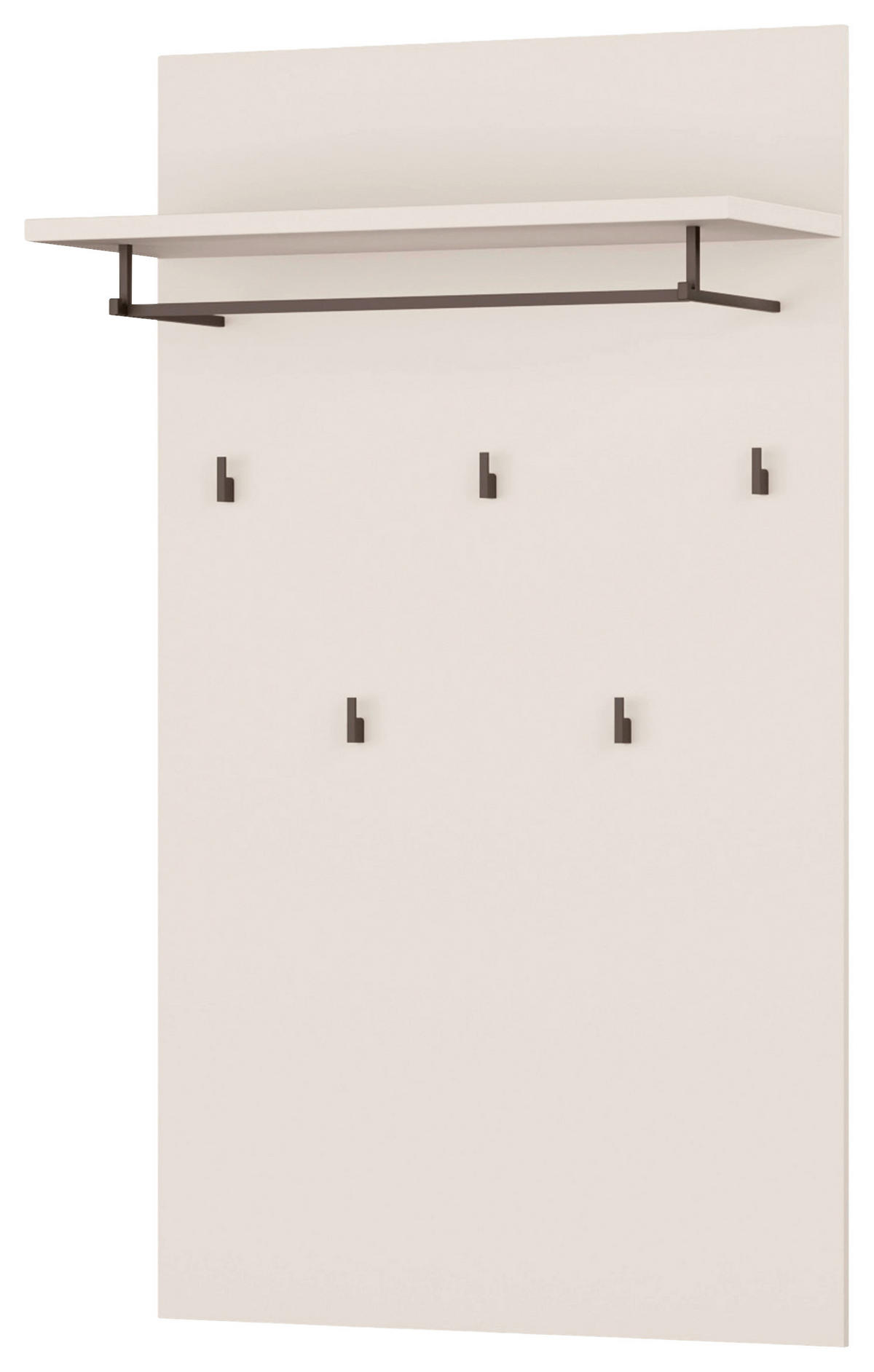 GARDEROBENPANEEL  in 74/127/30,7 cm  - Sandfarben/Grau, MODERN, Holzwerkstoff/Metall (74/127/30,7cm) - Carryhome