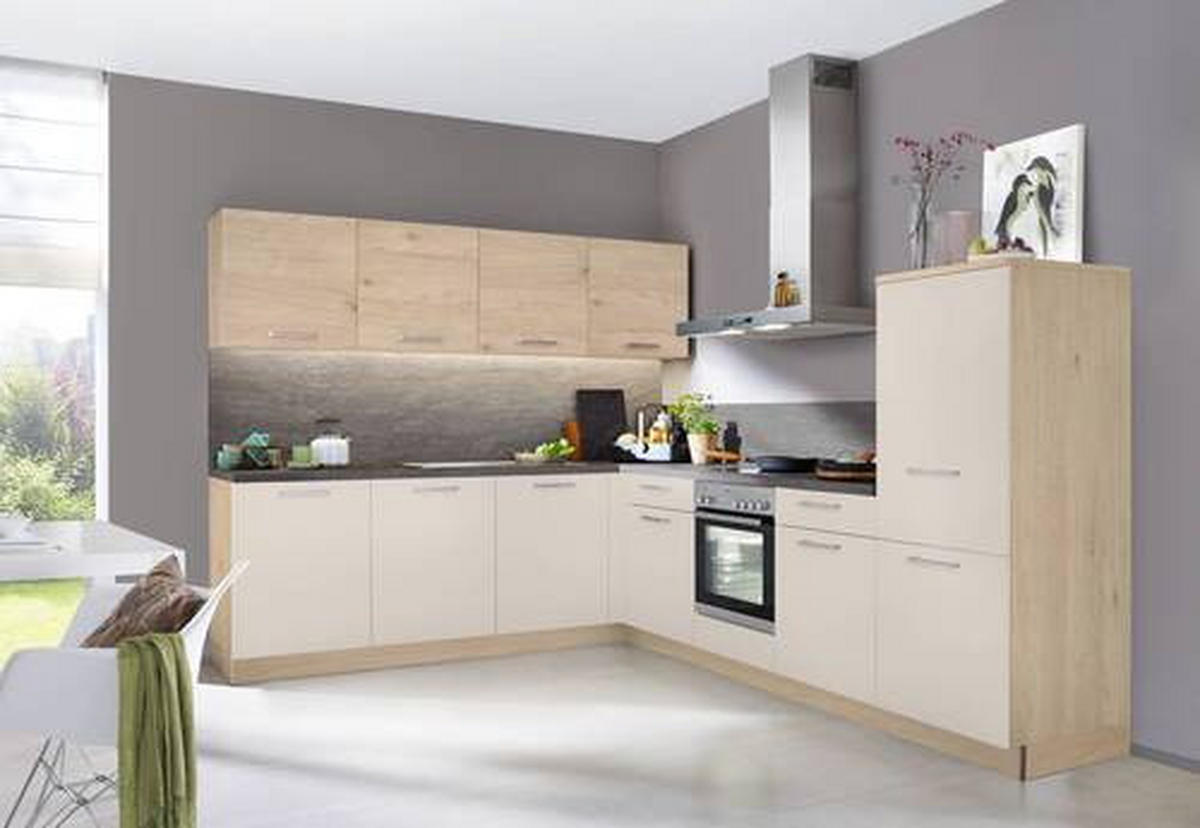 EINBAUKÜCHE MANHATTAN UNI  - Eichefarben/Sahara, Design, Holzwerkstoff - Nolte Küchen