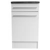 BÄNKSKÅP MED LÅDOR 50/90/60 cm  i vit, vit högglans  - vit/vit högglans, Basics, trämaterial/plast (50/90/60cm) - MID.YOU