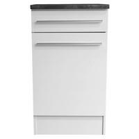 SCHUBKASTENUNTERSCHRANK 50/90/60 cm  in Weiss, Weiss Hochglanz  - Weiss Hochglanz/Weiss, Basics, Holzwerkstoff/Kunststoff (50/90/60cm) - MID.YOU