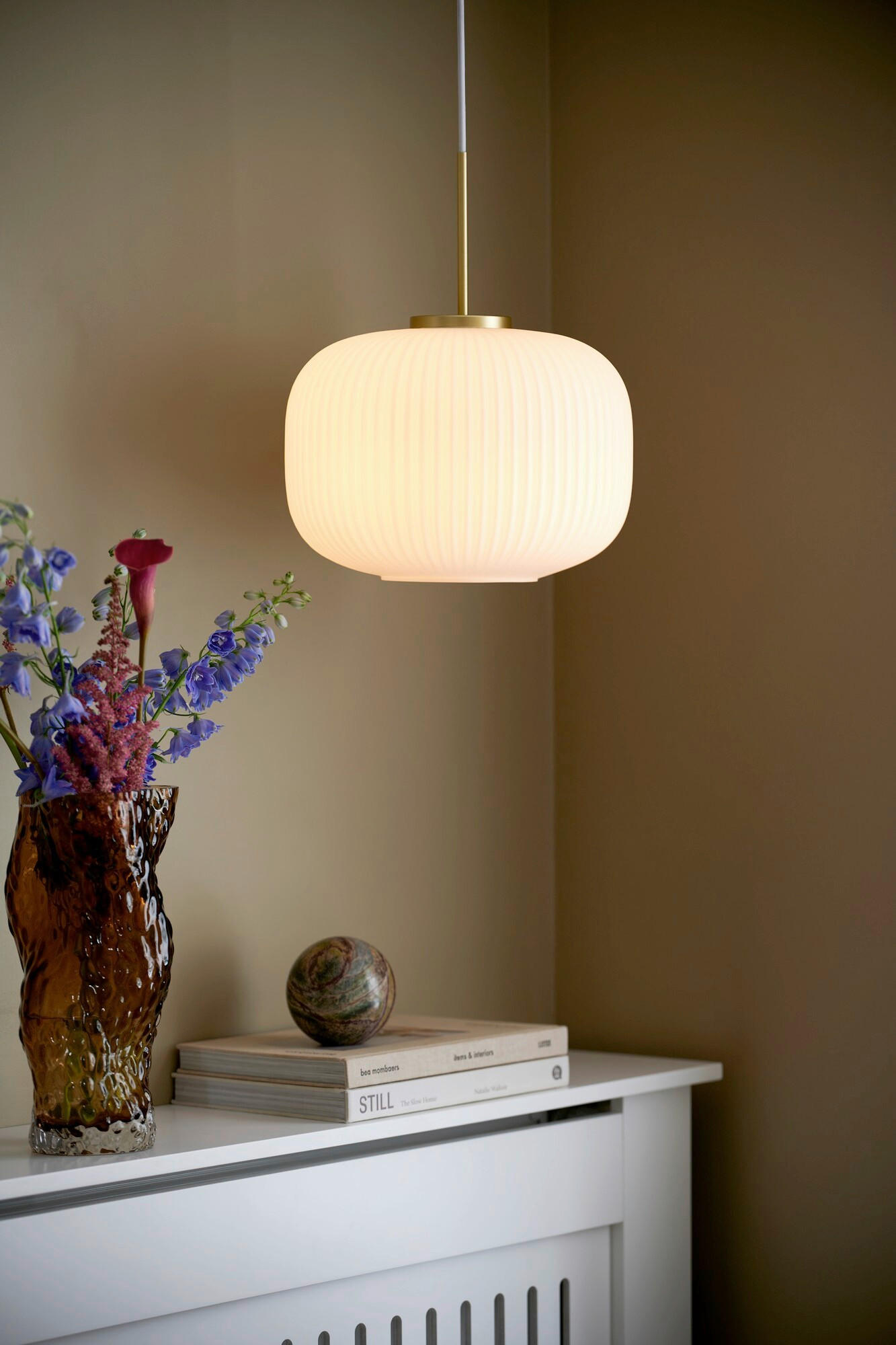 HÄNGELEUCHTE 30/38 cm   - Weiß, LIFESTYLE, Glas (30/38cm) - Nordlux