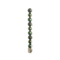 SADA VIANOČNÝCH GULÍ  10-dielne - zelená, Basics, plast (6cm)