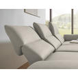 ECKSOFA  in Flachgewebe Naturfarben  255-365/175-224 cm  - Schwarz/Naturfarben, Design, Textil/Metall (255-365/175-224cm) - Dieter Knoll