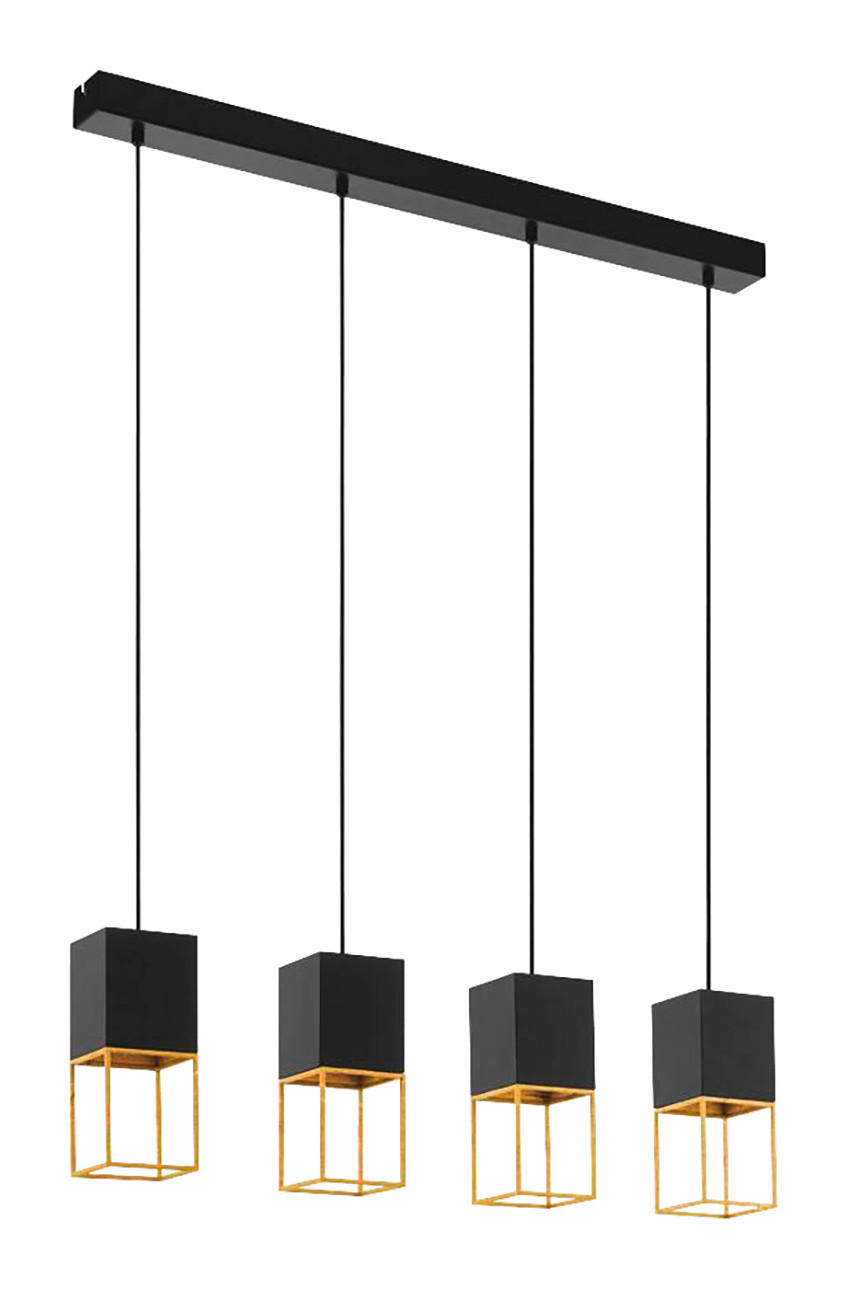 LED-HÄNGELEUCHTE Montebaldo 85/10/110 cm   - Goldfarben/Schwarz, LIFESTYLE, Metall (85/10/110cm) - Eglo