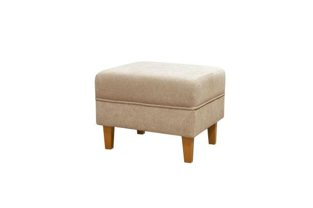 TABURET, textil, 54/42/46 cm - barvy třešně/béžová, Basics, dřevo/textil (54/42/46cm) - Cantus