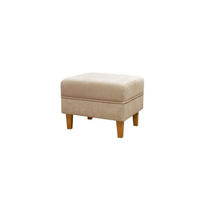 TABURETKA, textil, 54/42/46 cm - béžová/farba čerešne, Basics, drevo/textil (54/42/46cm) - Cantus