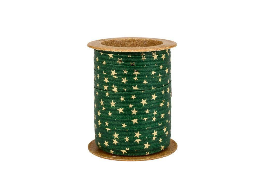 GESCHENKBAND  - Dunkelgrün, Basics, Kunststoff/Textil (8/5/5cm)