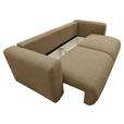 SCHLAFSOFA Flachgewebe Dunkelorange  inkl.  - Dunkelorange/Schwarz, MODERN, Kunststoff/Textil (248/94/109cm) - Carryhome
