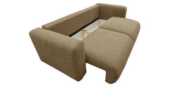 SCHLAFSOFA Flachgewebe Dunkelorange  inkl.  - Dunkelorange/Schwarz, MODERN, Kunststoff/Textil (248/94/109cm) - Carryhome