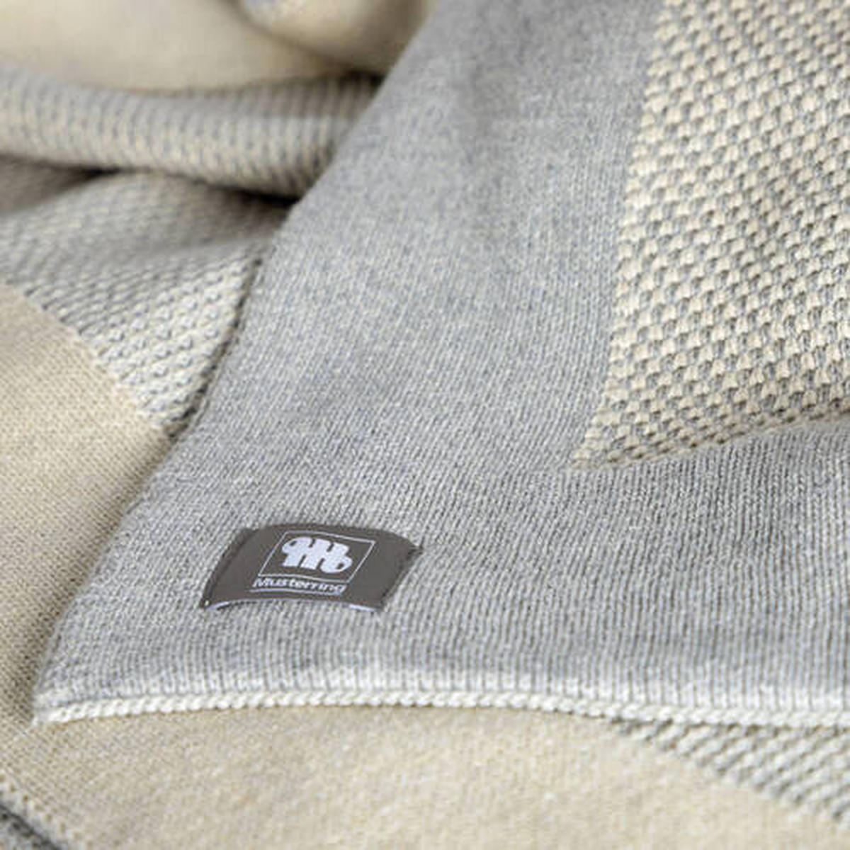 PLAID MR-KNIT 130/170 cm  - Beige/Grau, Design, Textil (130/170cm) - Musterring