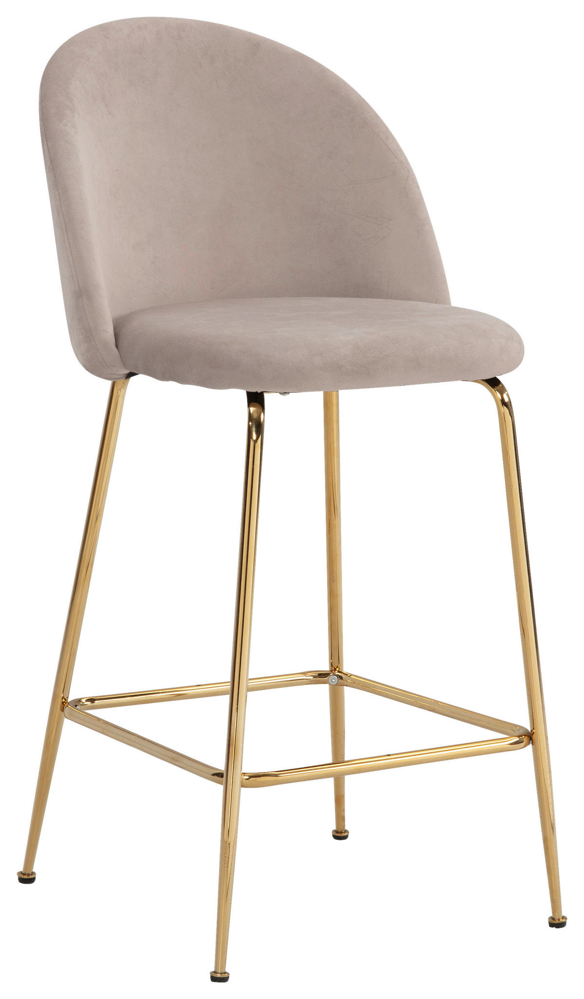 SET BARSKIH STOLOV, bež  - zlate barve/bež, Design, kovina/tekstil (50/102/50cm) - MID.YOU