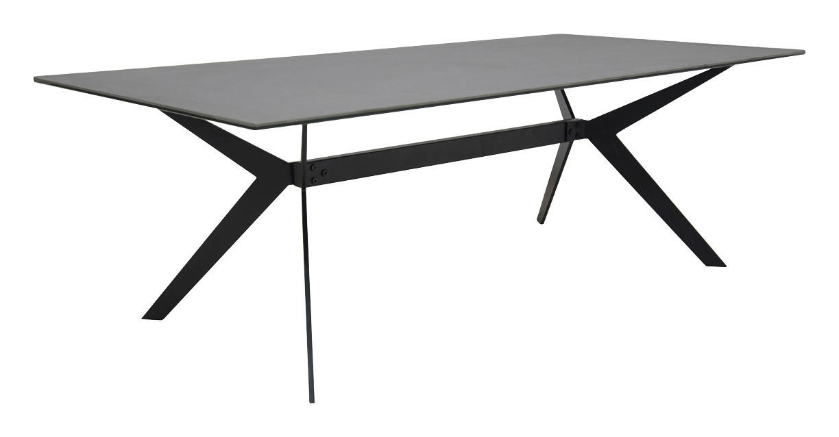 E-shop KONFERENČNÝ STOLÍK, čierna, kov, sklo, 115/60/40 cm
