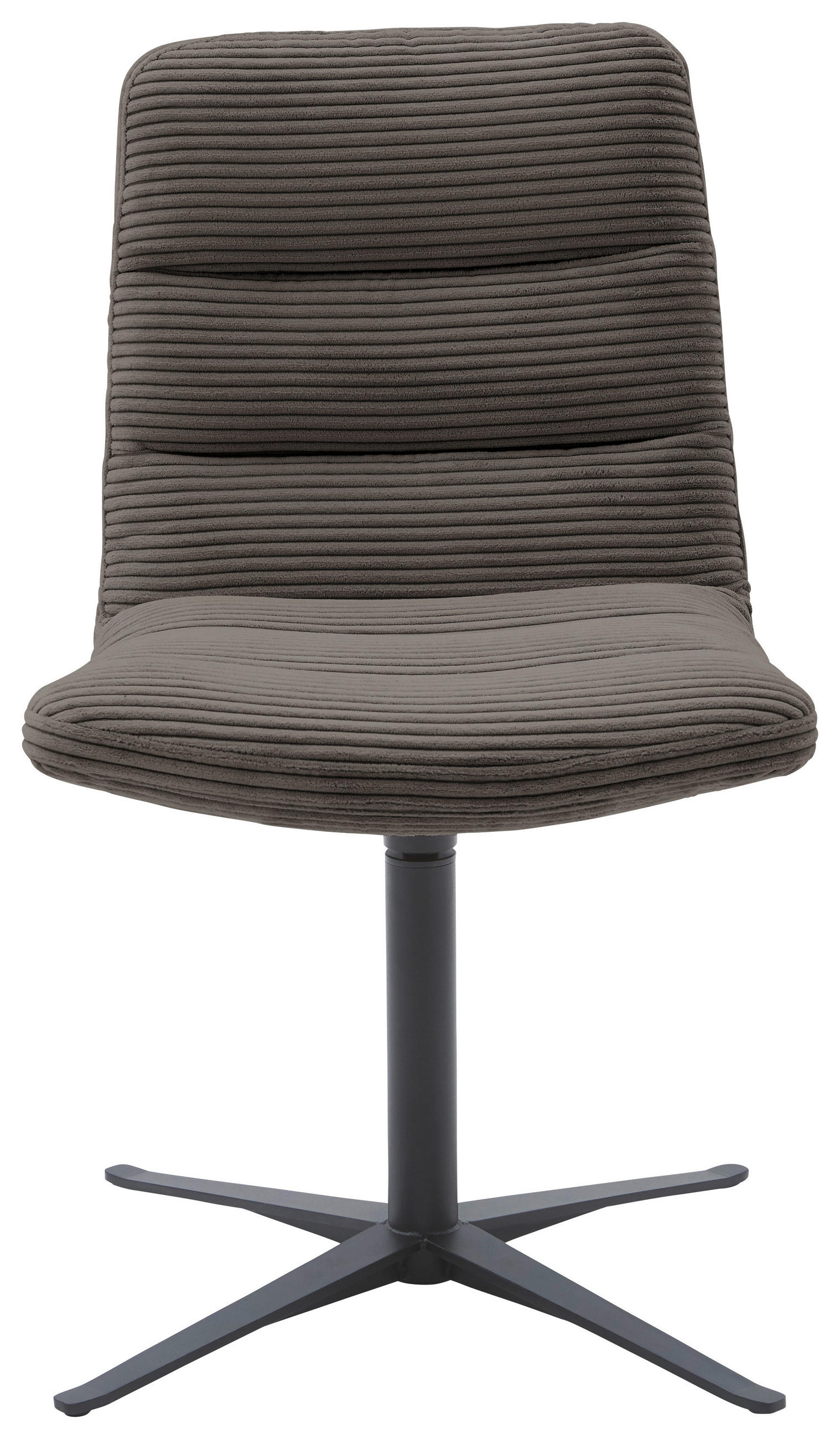 STUHL - Schwarz/Mokka, Design, Textil/Metall (52/88/66cm) - Dieter Knoll