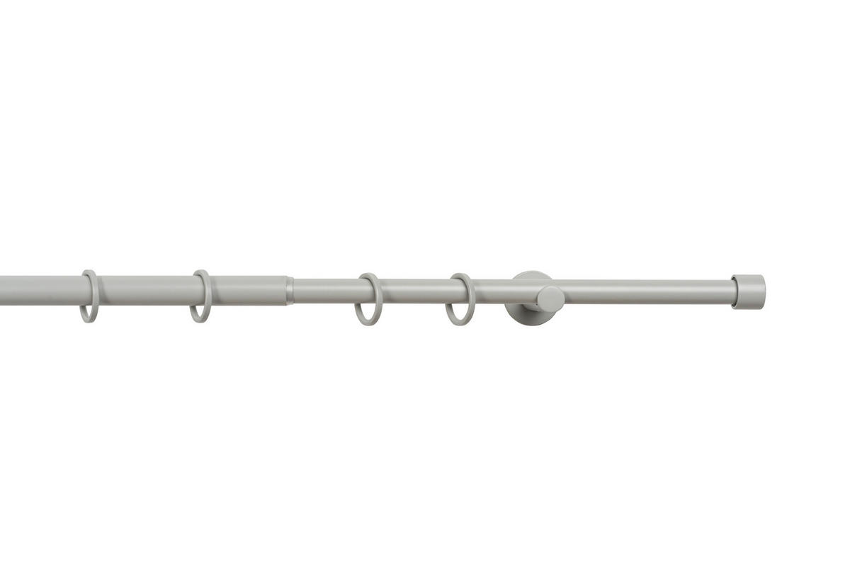 RÚDKARNIS-GARNITÚRA  - világosszürke, Basics, fém (160-280cm) - Homeware