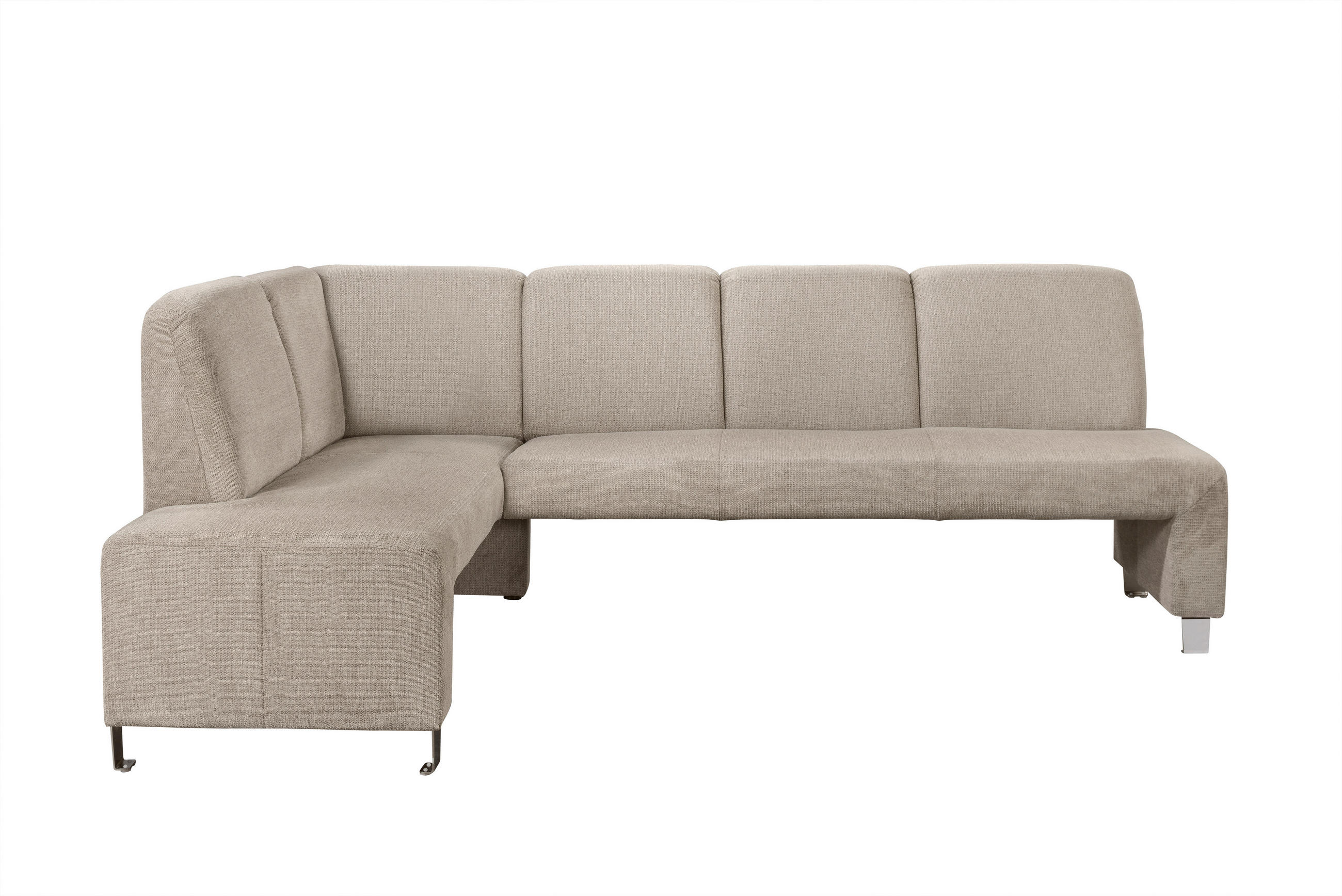 KLUPA KUTNA  taupe  drvo, tekstil, drvni materijal      - srebrne boje/taupe, Moderno, drvni materijal/drvo (243/158cm) - Livetastic