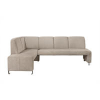 KLUPA KUTNA  taupe  drvo, tekstil, drvni materijal      - srebrne boje/taupe, Moderno, drvni materijal/drvo (243/158cm) - Livetastic
