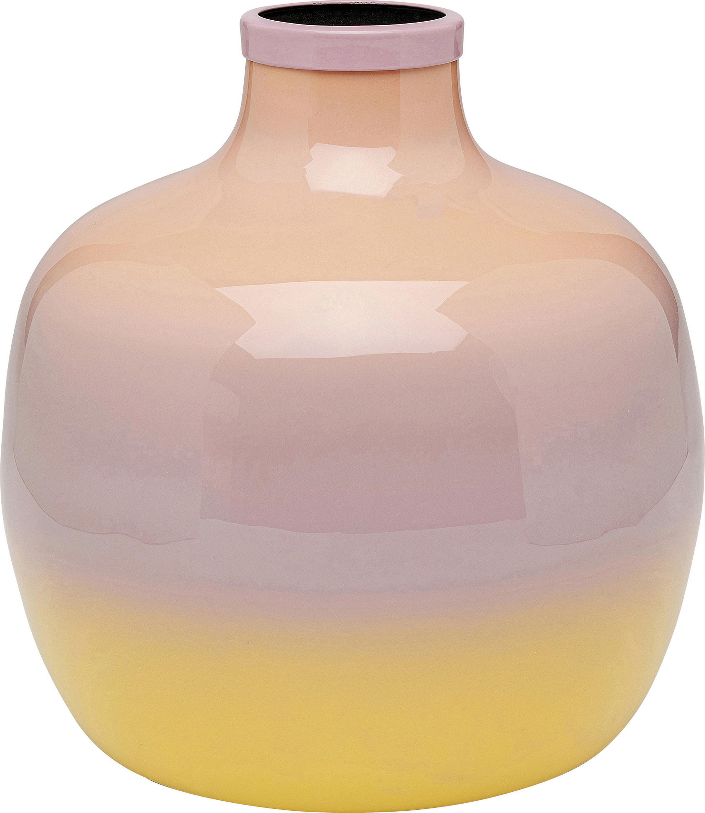 Kare-Design Vase Rici Gelb, Lila, Rosa 19x19x19 cm
