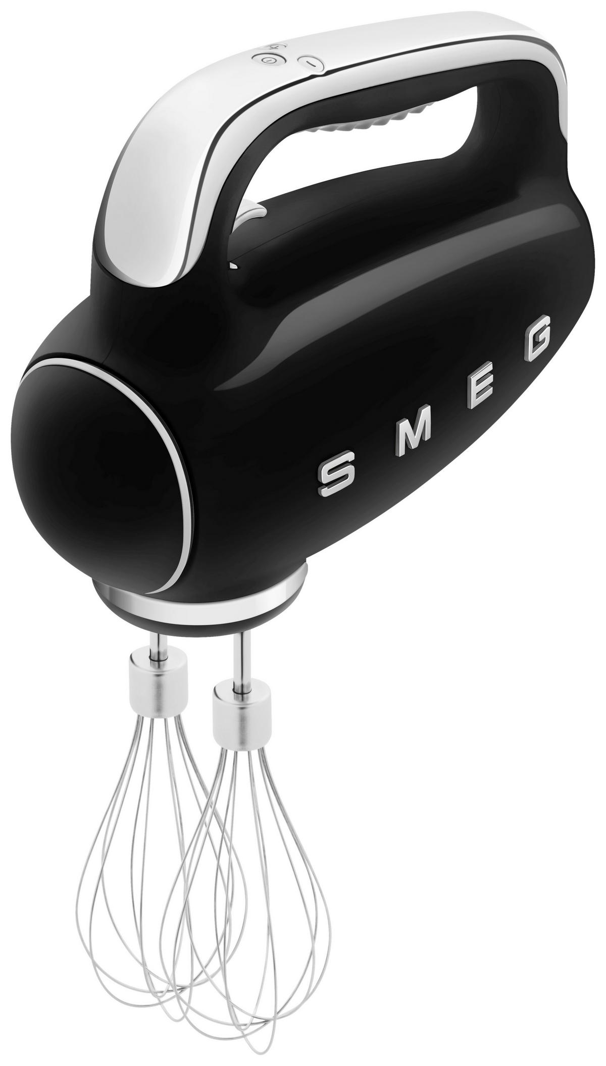 HANDMIXER 50'S STYLE  - Chromfarben/Schwarz, Basics, Kunststoff/Metall (22/37,8/22,1cm) - SMEG
