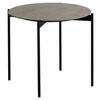 COUCHTISCH in Metall, Keramik 55/55/49 cm  - Schwarz/Grau, Design, Keramik/Metall (55/55/49cm) - Venjakob