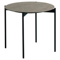COUCHTISCH in Metall, Keramik 55/55/49 cm  - Schwarz/Grau, Design, Keramik/Metall (55/55/49cm) - Venjakob