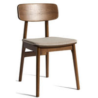 STOL flatväv  - sandfärgad/mörkbrun, Design, trä/textil (46/82/55cm) - Niels Andersson