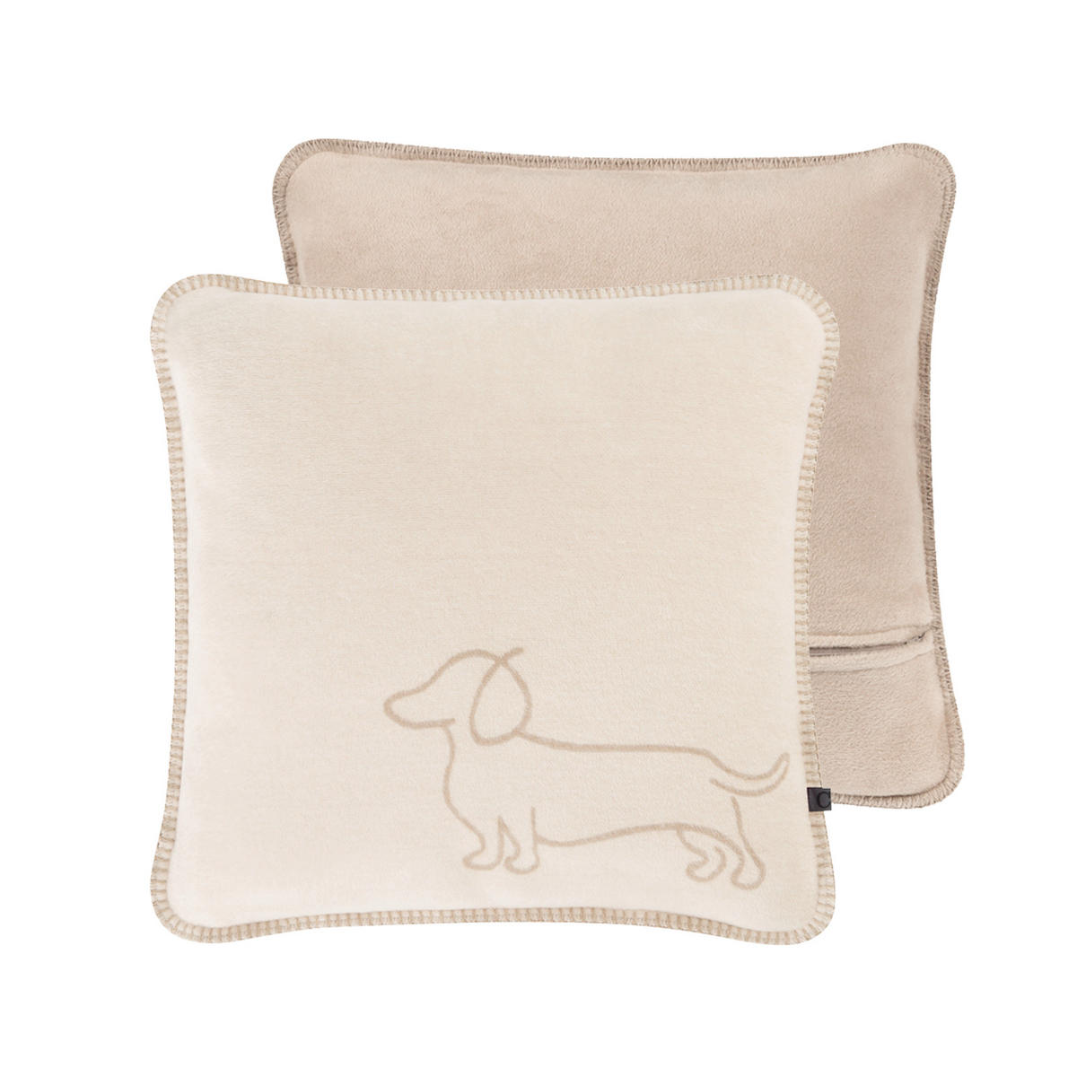 POTAH NA POLŠTÁŘ  50/50 cm - světle hnědá, Basics, textil (50/50cm) - Cawoe