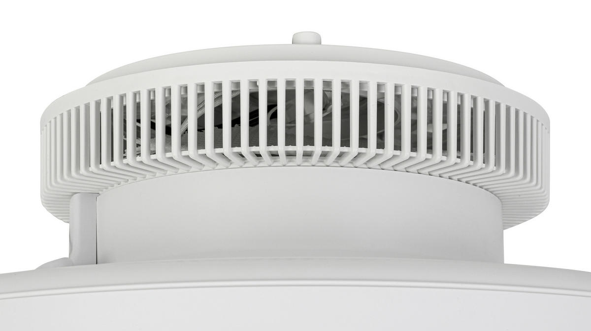 DECKENVENTILATOR - Schwarz/Weiß, Trend, Kunststoff/Metall (46/19,5cm) - Mican