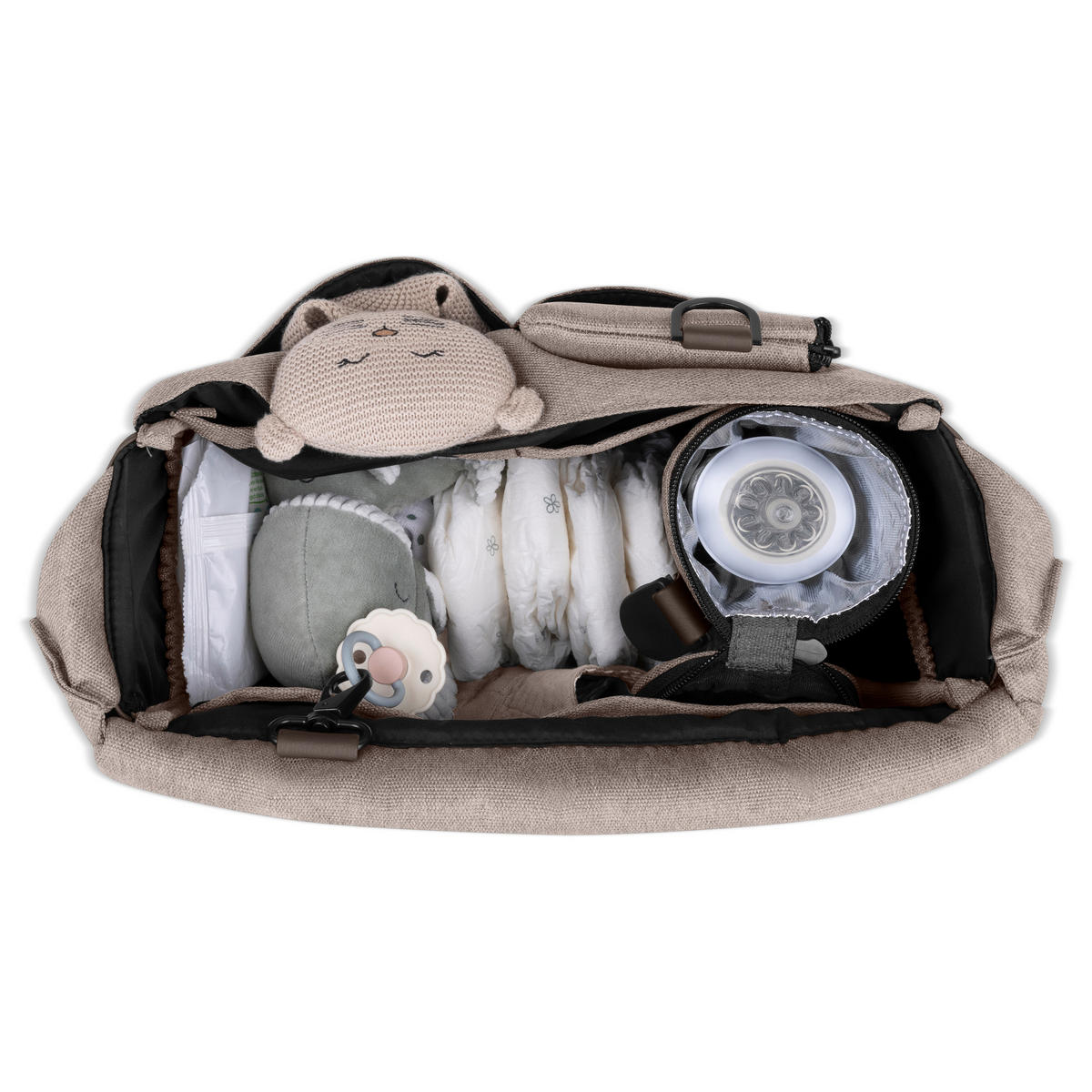 KINDERWAGENSET  Salsa 5 Air Frühjahrs-Set  Camel  - Beige/Schwarz, Basics, Textil/Metall (63/118/95.5cm) - ABC Design