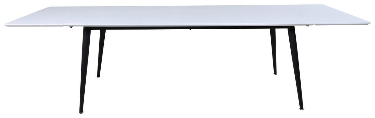 ESSTISCH rechteckig Schwarz, Weiß  - Schwarz/Weiß, Design, Kunststoff/Metall (195/90/76cm) - Livetastic
