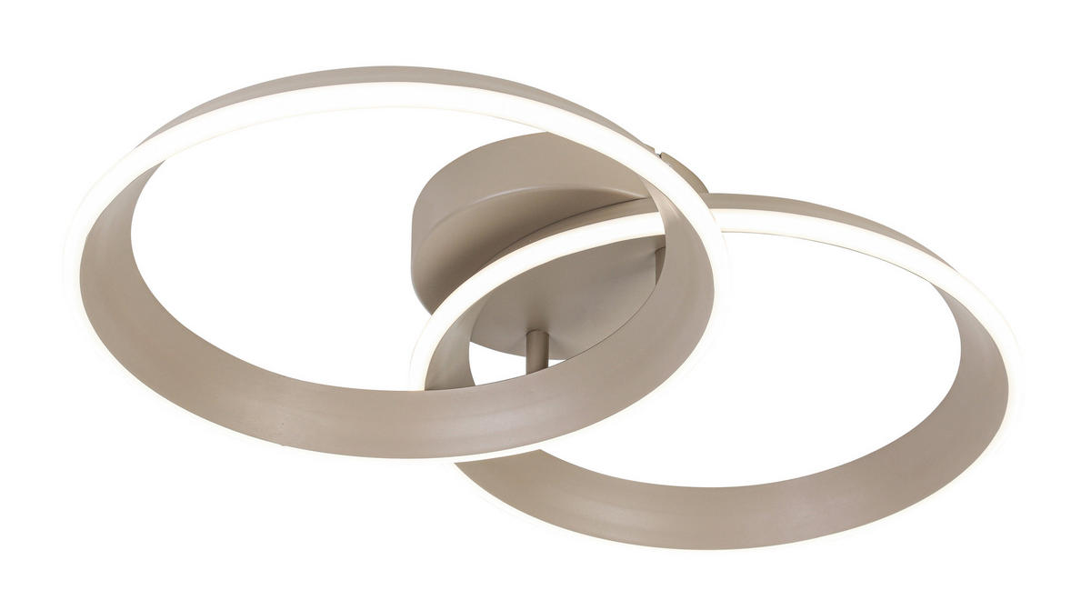 Plafonieră Cu Led 30 W    53,5/33/9,3 cm  - nisipiu, Design, plastic/metal (53,5/33/9,3cm) - Dieter Knoll
