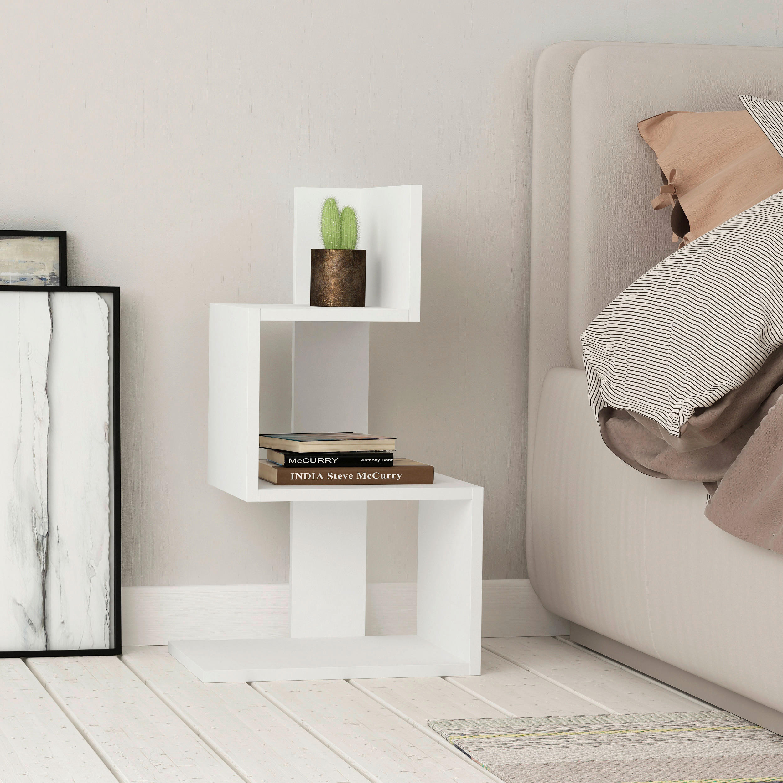 BEISTELLTISCH in Holzwerkstoff  - Weiss, Design, Holzwerkstoff (42/72/30cm) - Livetastic
