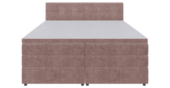 BOXSPRINGBETT 180/200 cm in Hellrot - Hellrot/Schwarz, KONVENTIONELL, Kunststoff/Textil (180/200cm) - Carryhome