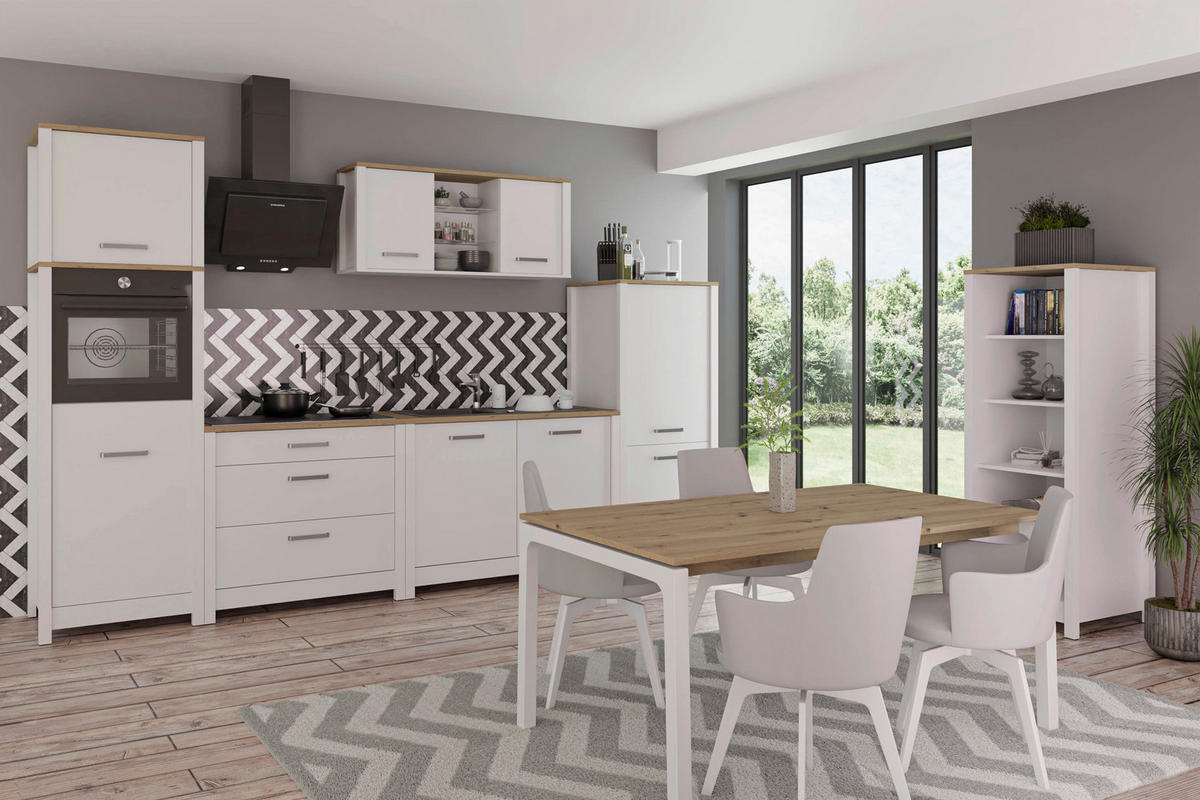 Aufsatzschrank Sicilia 70/60,5/60 cm   - Weiss/Silberfarben, Modern, Holzwerkstoff/Metall (70/60,5/60cm) - MID.YOU