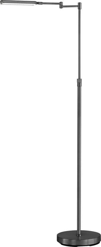 LED-STEHLEUCHTE 23/130 cm    - Schwarz, Design, Kunststoff/Metall (23/130cm) - Fischer & Honsel