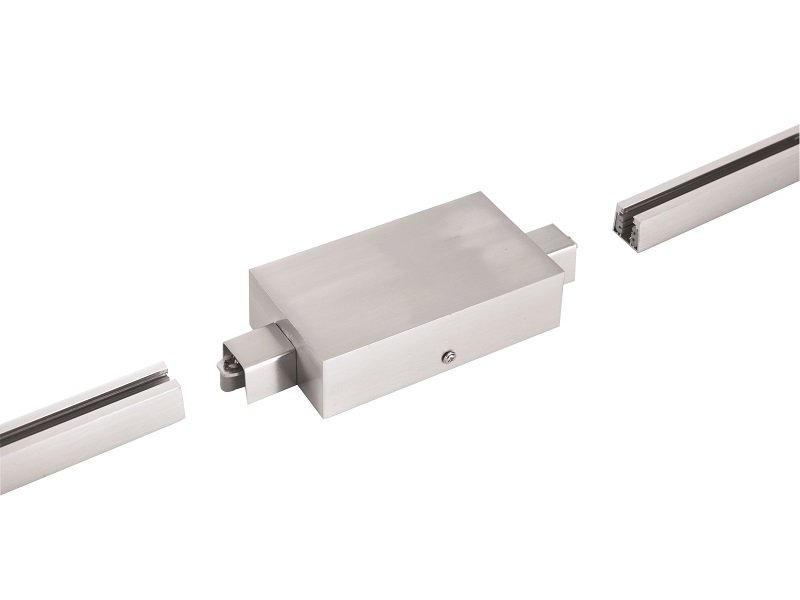 SCHIENENSYSTEM-EINSPEISER m6 HV Track 4 21/8,5/4 cm   - Nickelfarben, Basics, Metall (21/8,5/4cm) - Fischer & Honsel
