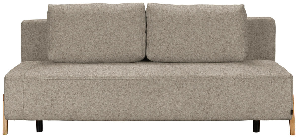 SCHLAFSOFA in Textil Greige  - Greige/Naturfarben, Design, Holz/Textil (211/88/102cm) - Niels Andersson