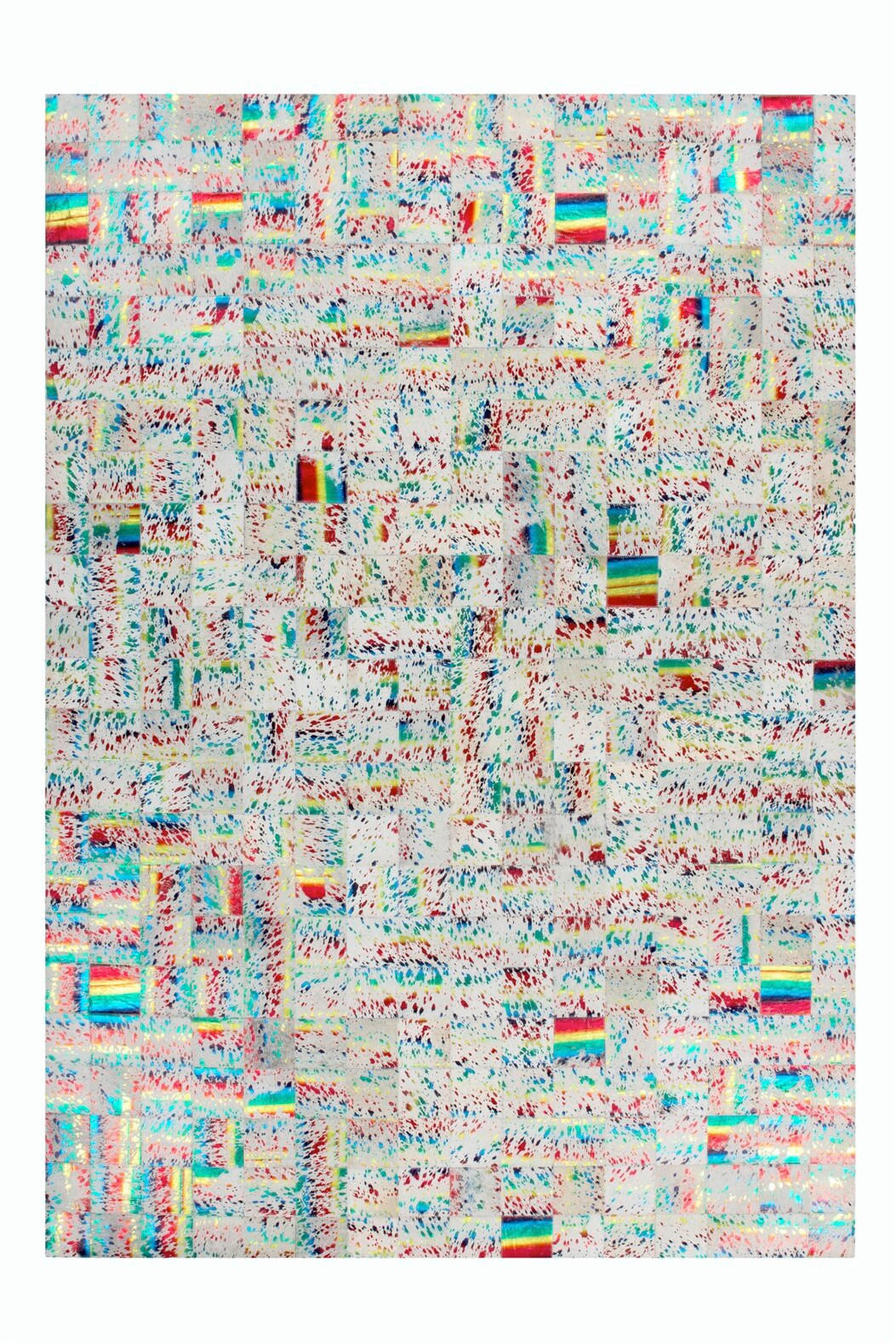 FLACHWEBETEPPICH 80/150 cm Multicolor, Beige  - Beige/Multicolor, Design, Leder/Textil (80/150cm) - Novel