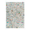 FLACHWEBETEPPICH 80/150 cm  - Beige/Multicolor, Design, Leder/Textil (80/150cm) - Novel