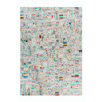 FLACHWEBETEPPICH 80/150 cm  - Beige/Multicolor, Design, Leder/Textil (80/150cm) - Novel