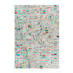 FLACHWEBETEPPICH 80/150 cm Multicolor, Beige  - Beige/Multicolor, Design, Leder/Textil (80/150cm) - Novel