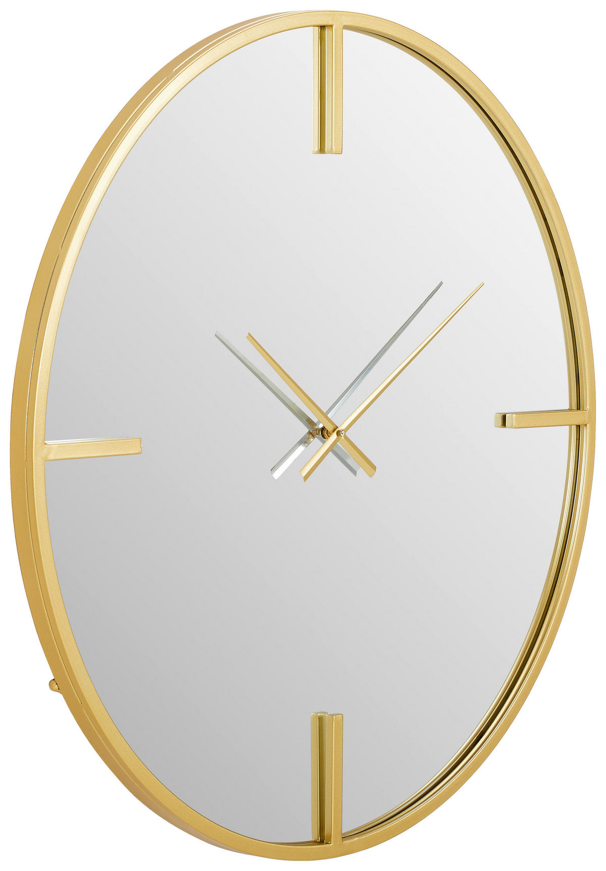 WANDUHR  Goldfarben  - Goldfarben, Design, Glas/Holzwerkstoff (80/80/4cm) - Xora
