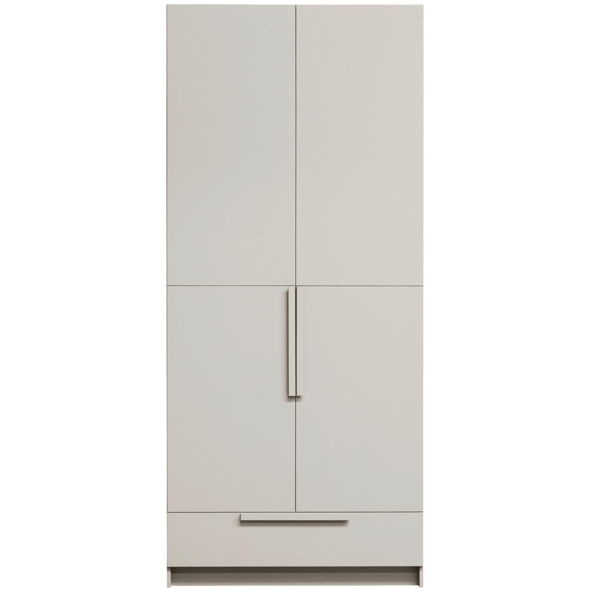 GARDEROBENSCHRANK Pure  in 95/215/60 cm  - Hellgrau, Design, Holz (95/215/60cm) - Livetastic