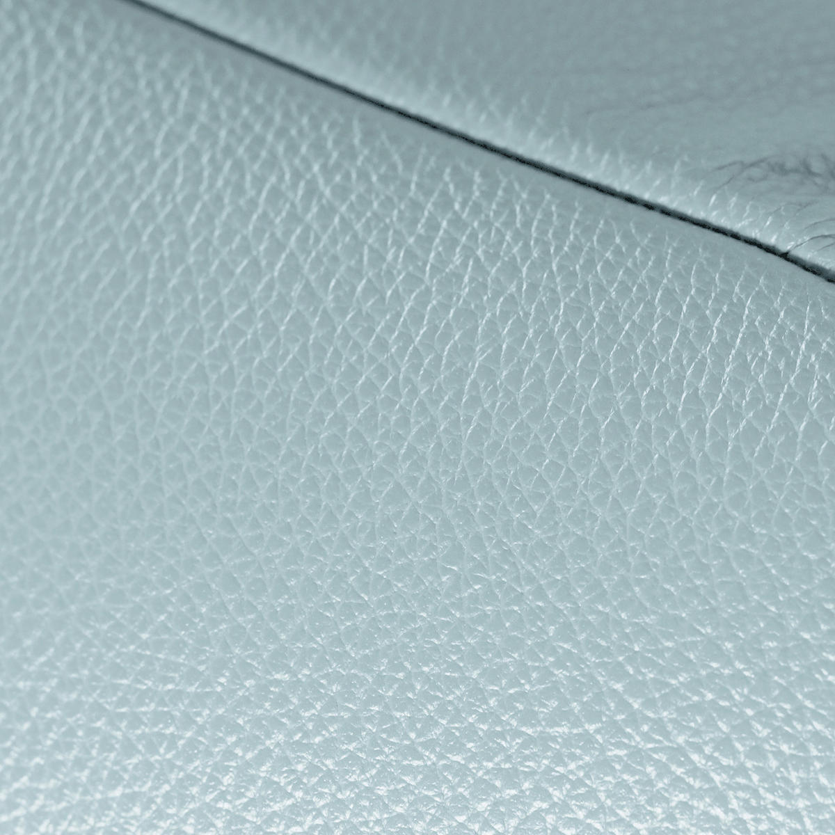 RELAXLIEGE in Echtleder Blaugrau  - Silberfarben/Blaugrau, Design, Leder/Metall (65/65-95/171cm) - Livetastic