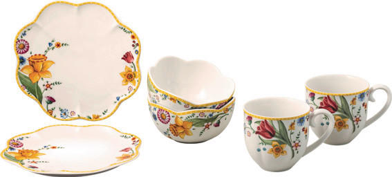 SET ZA ZAJTRK       6-delni  - večbarvno, Basics, keramika (2,27kg) - Villeroy & Boch