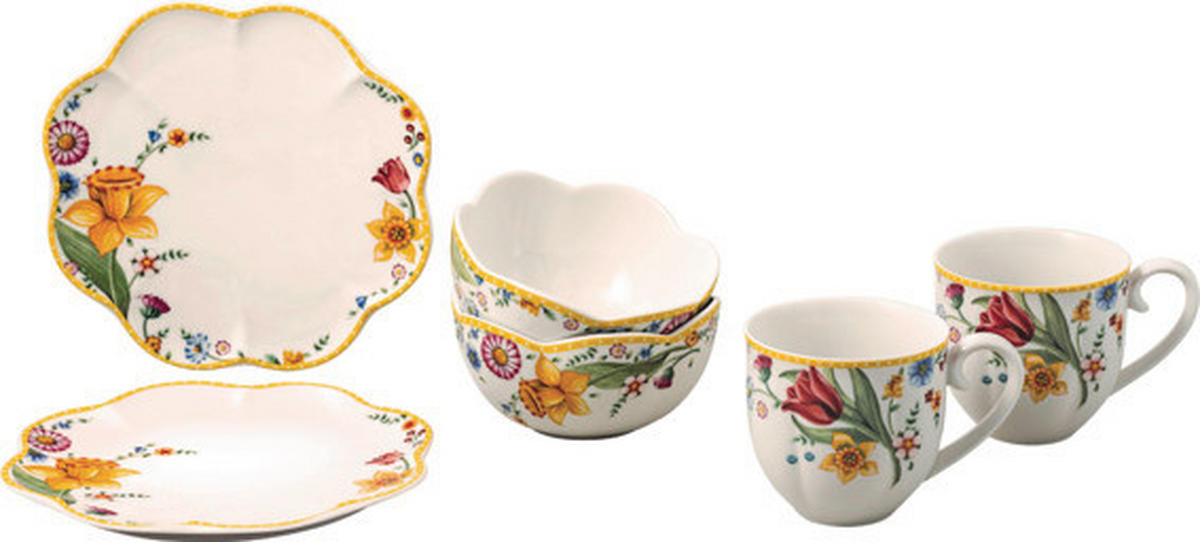 SET ZA ZAJTRK       6-delni  - večbarvno, Basics, keramika (2,27kg) - Villeroy & Boch