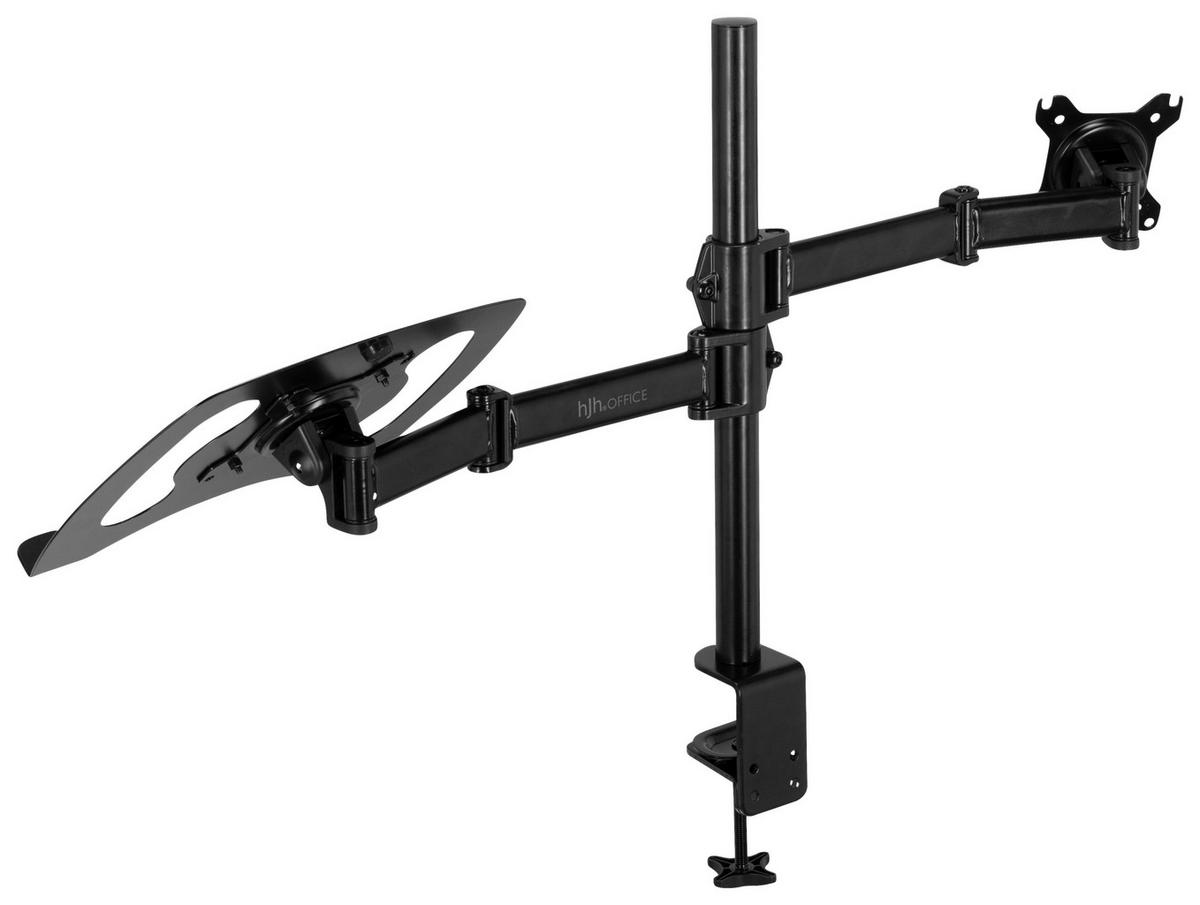 MONITOR-HALTERUNG Metall Schwarz  - Schwarz, Basics, Metall (88/60/8cm) - MID.YOU