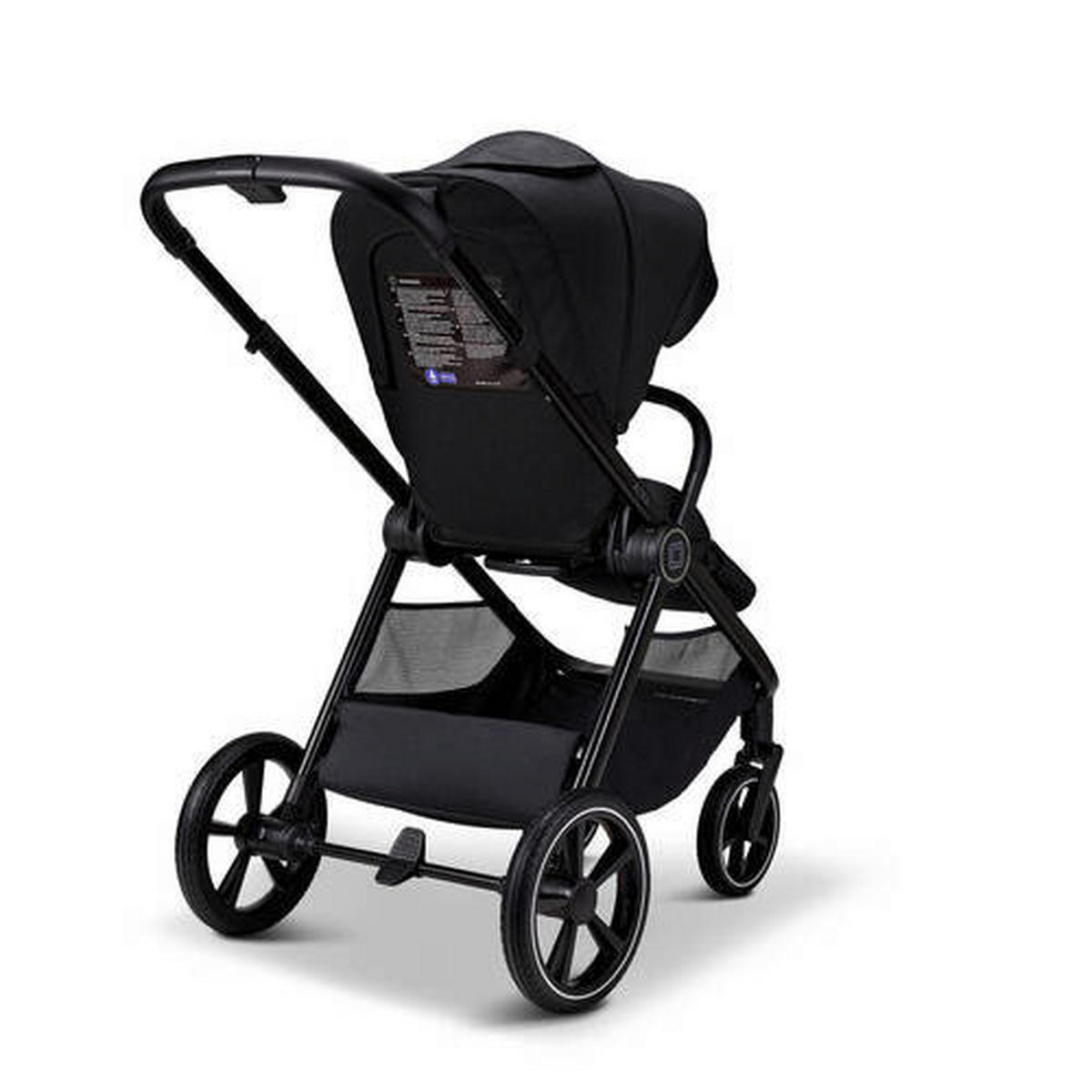 KINDERWAGENSET  Aura Set  Onyx Melange  - Schwarz, Basics (140/61/115cm) - Moon